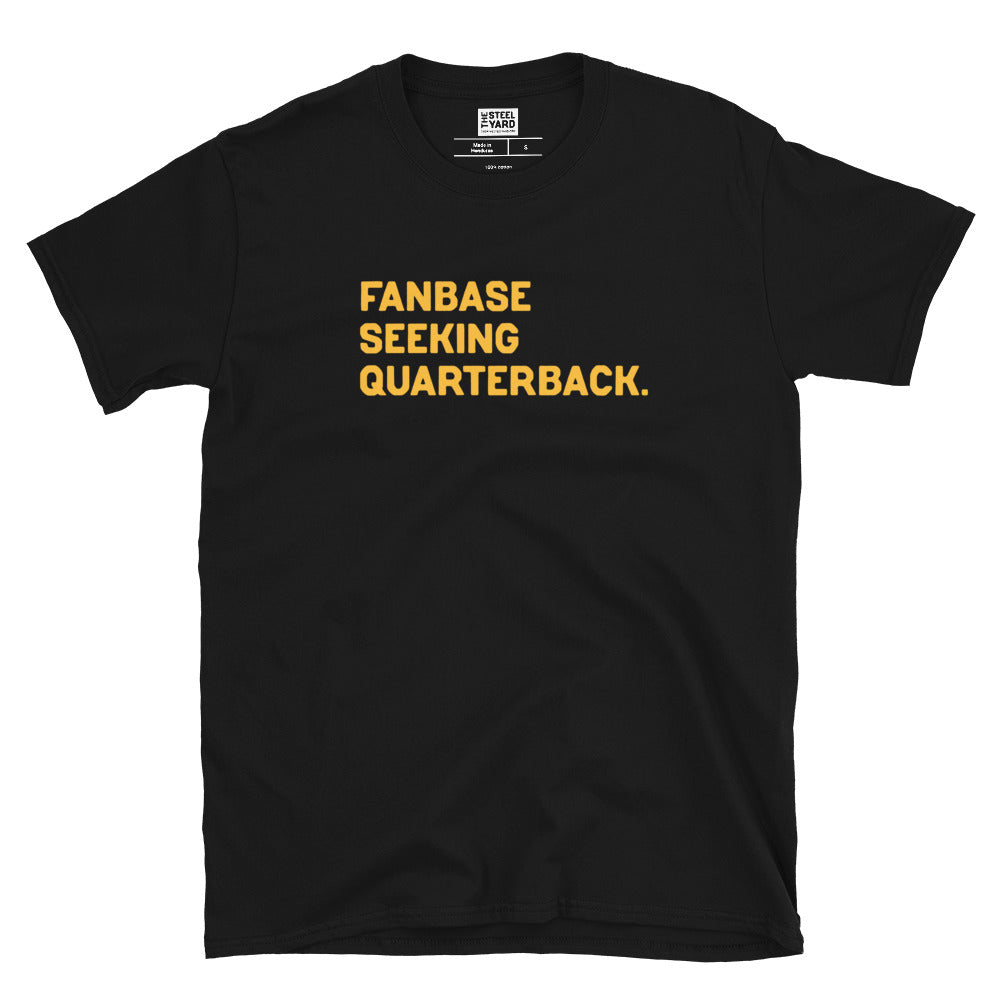 Fanbase Seeking Quarterback Black T-Shirt